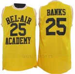 Camiseta Pelicula Bel-Air Academy Banks #25 Amarillo