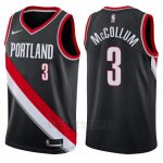 Camiseta Portland Trail Blazers C.j. McCollum #3 Swingman Icon 2017-18 Negro