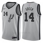 Camiseta San Antonio Spurs Danny Green #14 Statement 2017-18 Gris