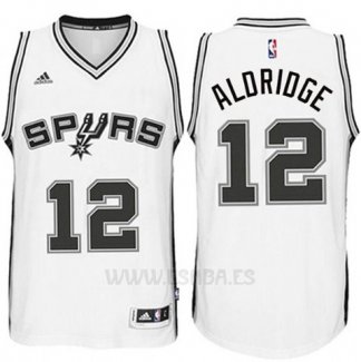 Camiseta San Antonio Spurs LaMarcus Aldridge #12 Blanco