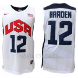 Camiseta USA 2012 James Harden #12 Blanco