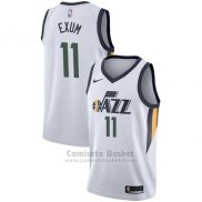 Camiseta Utah Jazz Dante Exum Association #11 2017-18 Blanco