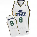 Camiseta Utah Jazz Deron Williams #8 Blanco