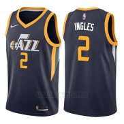 Camiseta Utah Jazz Joe Ingles #2 Icon 2017-18 Azul