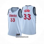 Camiseta Washington Wizards Kyle Kuzma #33 Ciudad 2024-25 Azul