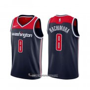 Camiseta Washington Wizards Rui Hachimura #8 Statement 2019-20 Azul