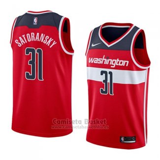 Camiseta Washington Wizards Tomas Satoransky #31 Icon 2018 Rojo