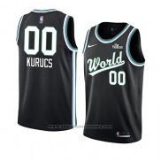 Camiseta 2019 Rising Star Rodions Kurucs #00 USA Negro