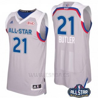 Camiseta All Star 2017 Chicago Bulls Jimmy Butler #21 Gris