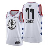 Camiseta All Star 2019 Dallas Mavericks Luka Don cic #77 Blanco