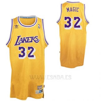 Camiseta Apodo Los Angeles Lakers Orlando Magic #32 Amarillo