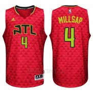 Camiseta Atlanta Hawks Paul Millsap #4 Rojo