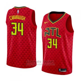 Camiseta Atlanta Hawks Tyler Cavanaugh #34 Statement 2018 Rojo