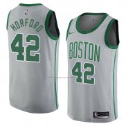Camiseta Boston Celtics Al Horford #42 Ciudad 2018 Gris