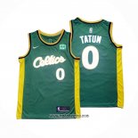Camiseta Boston Celtics Jayson Tatum #0 2022-23 Verde