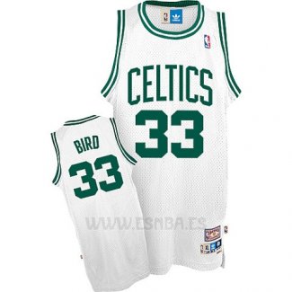 Camiseta Boston Celtics Larry Bird #33 Retro Blanco