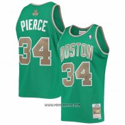 Camiseta Boston Celtics Paul Pierce #34 Mitchell & Ness 2007-08 Verde