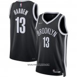Camiseta Brooklyn Nets James Harden #13 Icon 2021-22 Negro