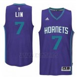 Camiseta Charlotte Hornets Jeremy Lin #7 Violeta