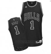 Camiseta Chicago Bulls Derrick Rose #1 Negro