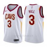 Camiseta Cleveland Cavaliers George Hill #3 Association 2017-18 Blanco