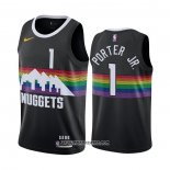 Camiseta Denver Nuggets Michael Porter JR. #1 Ciudad Negro