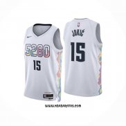 Camiseta Denver Nuggets Nikola Jokic #15 Ciudad 2024-25 Blanco