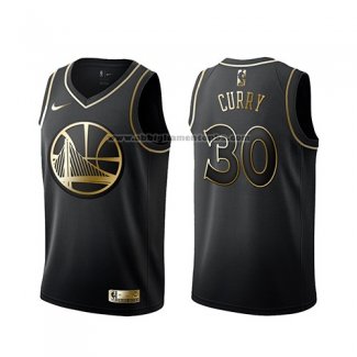 Camiseta Golden Edition Golden State Warriors Stephen Curry Negro