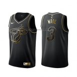 Camiseta Golden Edition Miami Heat Dwyane Wade Negro