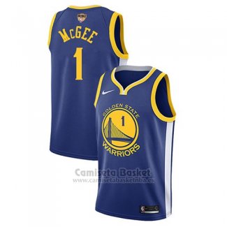 Camiseta Golden State Warriors Javale Mcgee Icon #1 2017-18 Azul