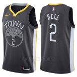 Camiseta Golden State Warriors Jordan Bell #2 The Town Statement 2017-18 Negro