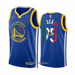Camiseta Golden State Warriors Juan Toscano-Anderson #95 Icon Royal Special Mexico Edition Azul Camiseta Golden State Warriors Juan Toscano-Anderson #95 Icon Royal Special Mexico Edition Azul