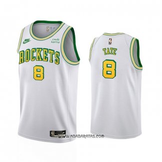 Camiseta Houston Rockets Jae'Sean Tate #8 Classic 2022-23 Blanco