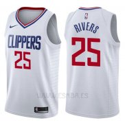 Camiseta Los Angeles Clippers Austin Rivers #25 Association 2017-18 Blanco