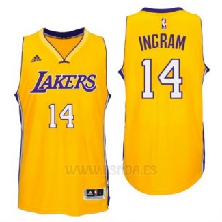Camiseta Los Angeles Lakers Brandon Ingram #14 Amarillo