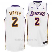 Camiseta Los Angeles Lakers Derek Fisher #2 Blanco