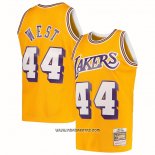 Camiseta Los Angeles Lakers Jerry West #44 Mitchell & Ness 1971-72 Amarillo