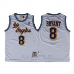 Camiseta Los Angeles Lakers Kobe Bryant #8 Retro Blanco