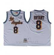 Camiseta Los Angeles Lakers Kobe Bryant #8 Retro Blanco