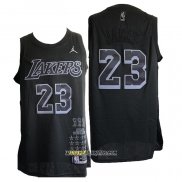 Camiseta Los Angeles Lakers Lebron James #23 MVP Negro2