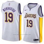 Camiseta Los Angeles Lakers Sviatoslav Mykhailiuk #19 Association 2018 Blanco