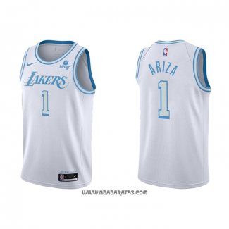 Camiseta Los Angeles Lakers Trevor Ariza #1 Ciudad 2021-22 Blanco