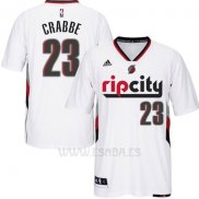 Camiseta Manga Corta Portland Trail Blazers Allen Crabbe #23 Blanco