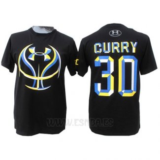 Camiseta Manga Corta Stephen Curry #30 Under Armour Negro