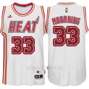 Camiseta Miami Heat Alonzo Mourning #33 Retro Blanco