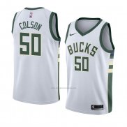 Camiseta Milwaukee Bucks Bonzie Colson #50 Association 2018 Blanco