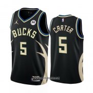 Camiseta Milwaukee Bucks Jevon Carter #5 Statement 2022-23 Negro