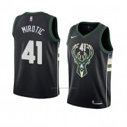 Camiseta Milwaukee Bucks Nikola Mirotic #41 Statement 2018 Negro