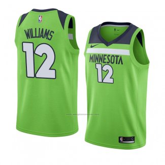 Camiseta Minnesota Timberwolves C. J. Williams #12 Statement 2018 Verde