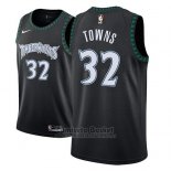 Camiseta Minnesota Timberwolves Karl-Anthony Towns #32 Classic 2018 Negro